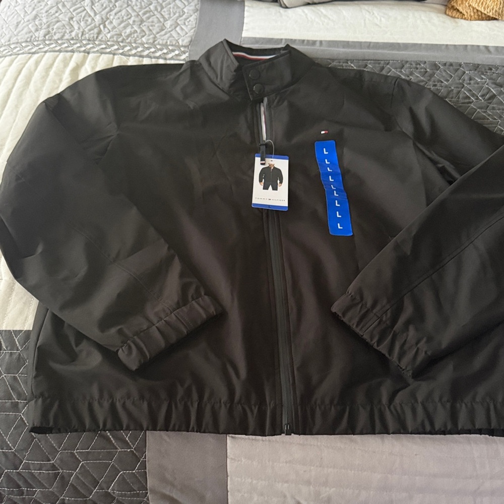 Tommy Hilfiger Black Zip-Up Jacket
